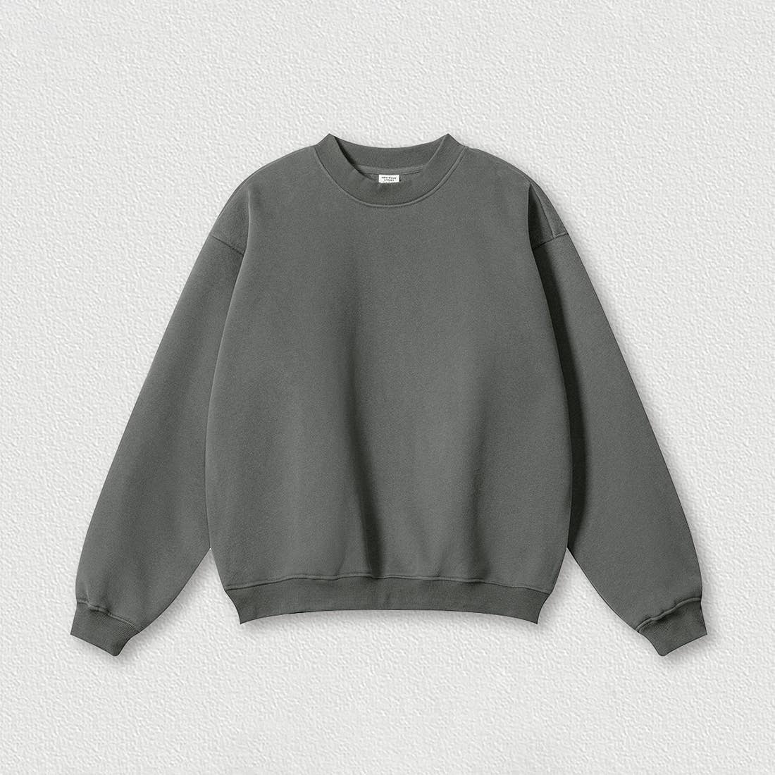 Sodalemon - Wholesale Sweatshirt - Women's - Loose fleece-lined thick round-neck sweatshirt11