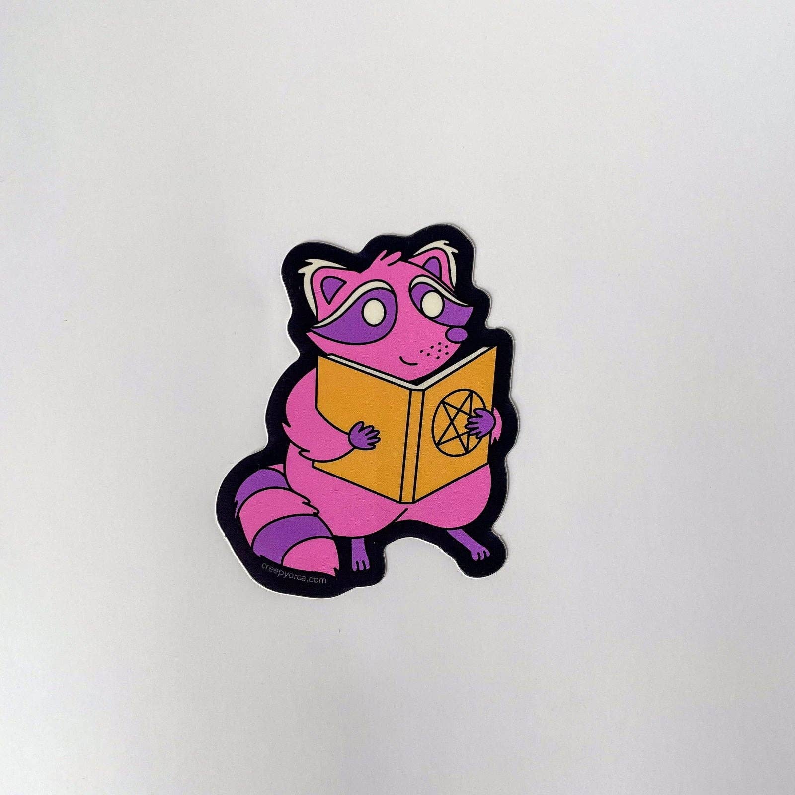 Creepy Orca Supply Company - Wholesale Sticker - The Raccoon Arcanist Occult Critter Sticker3