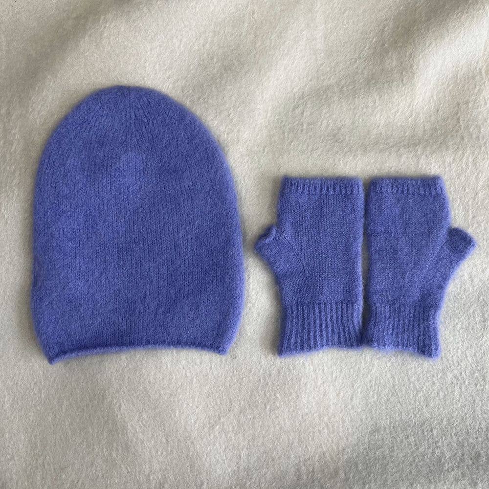 NOELINE – Conjunto de acessórios de inverno – Mulher por atacado – Chapéu alfa bebé & mitenes 7408/740210