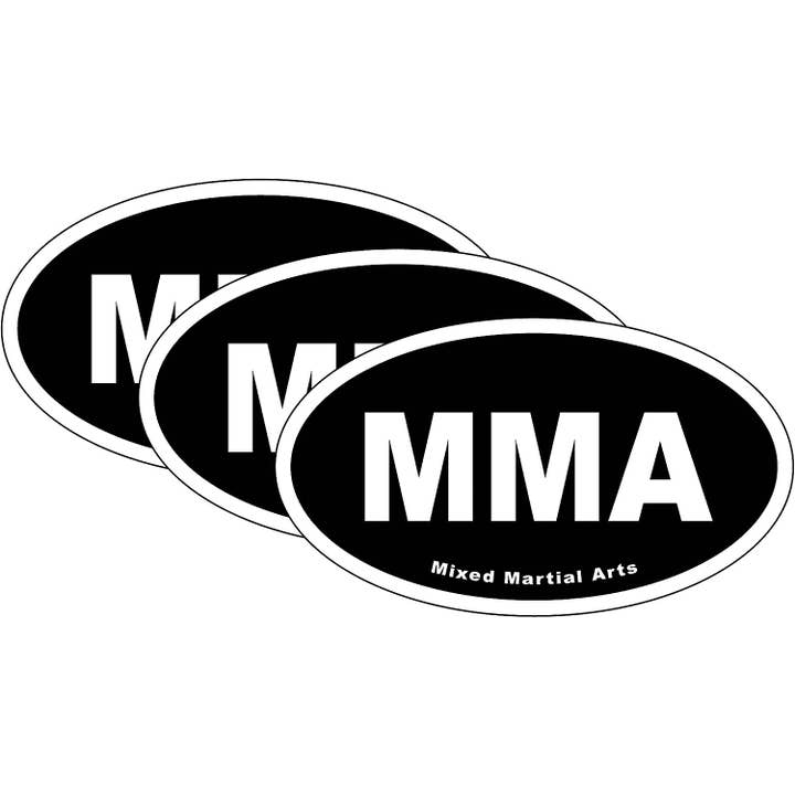 Mixed Martial Arts MMA Bumper Stickers 3 Pack for wholesale by DCM Solutions