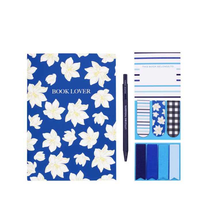 Draper James by Lifeguard Press – wholesale Journal och dagbok – Bokklubbssats, Blå Magnolia
