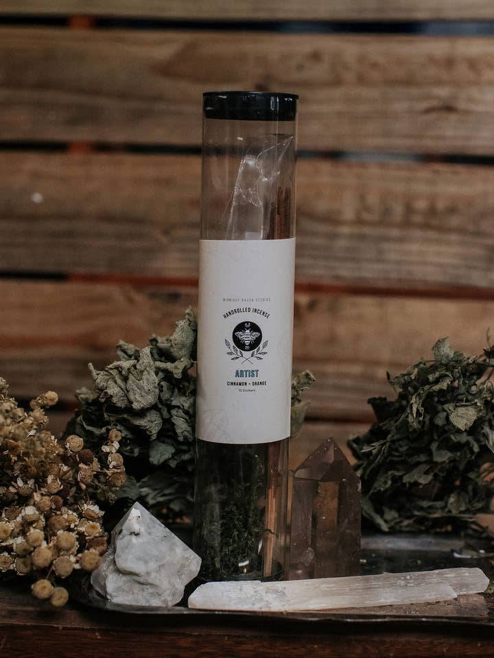 Artist Incense | Candied Orange & Cinnamon for wholesale by Midnight Raven Studios