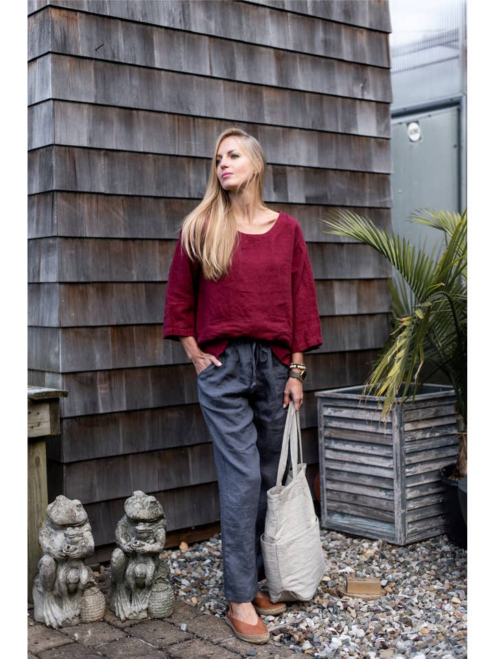 VIKOLINO - Wholesale Blouse - Women's - Linen Bella Top