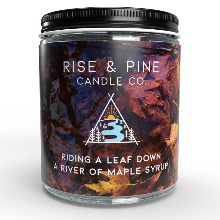 Maple Sugar Soy Wax Candle for wholesale by Rise and Pine Candle Co.