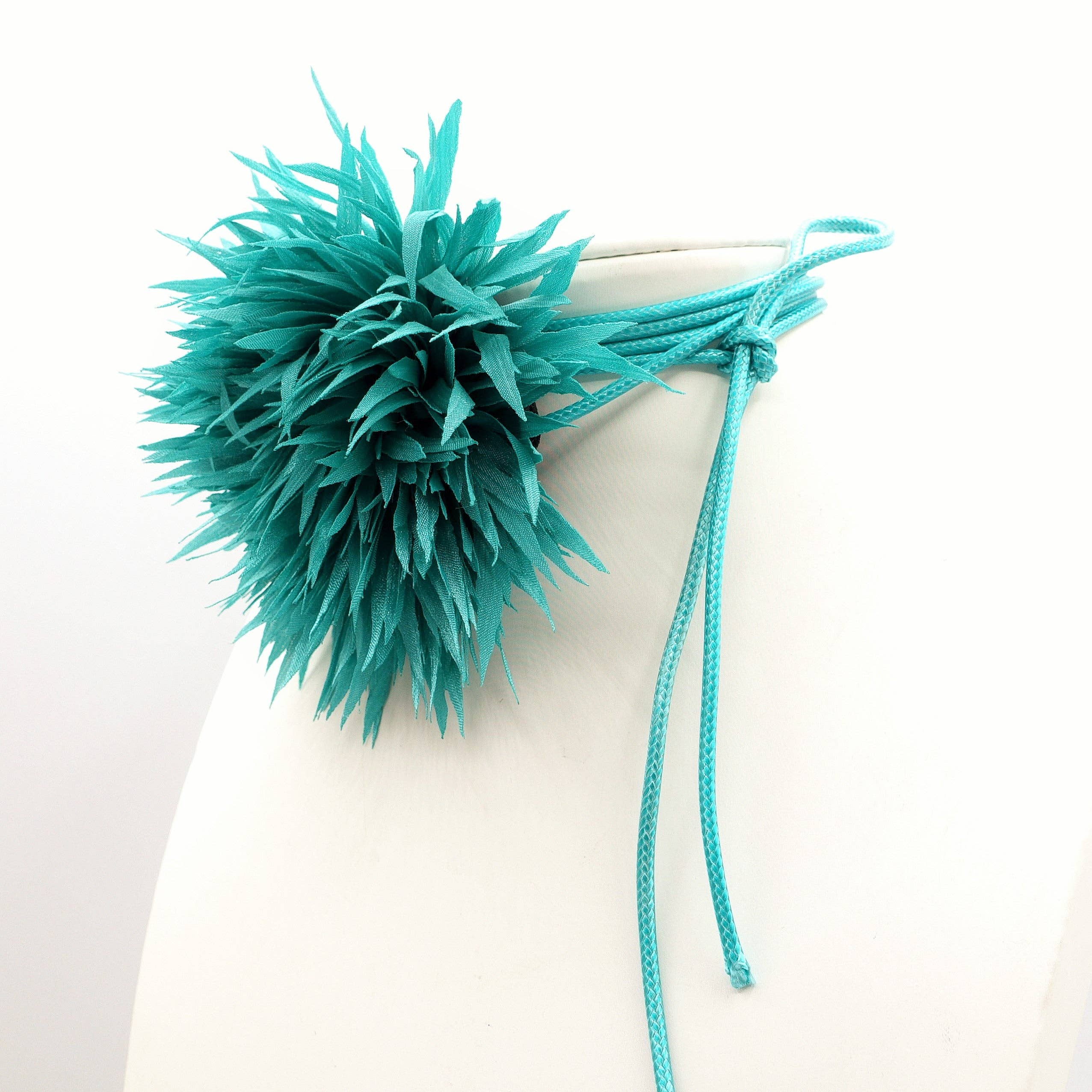 Daemon srls - Vente Collier de perles - SIVIGLIA - Collier avec maxi fleur en organza et cordon7