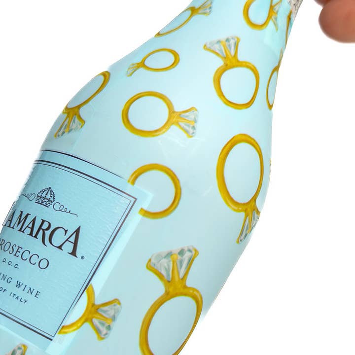 Beau Bottles - Wholesale Wine Gift Bag - Beau Bottles Blue Engagement Ring - MINI Prosecco Collection - Six Pack4