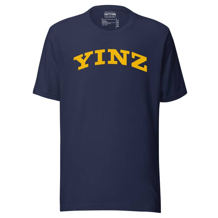 Yinzylvania - Wholesale Screen Printed T-Shirt - Unisex - YINZ - Collegiate9