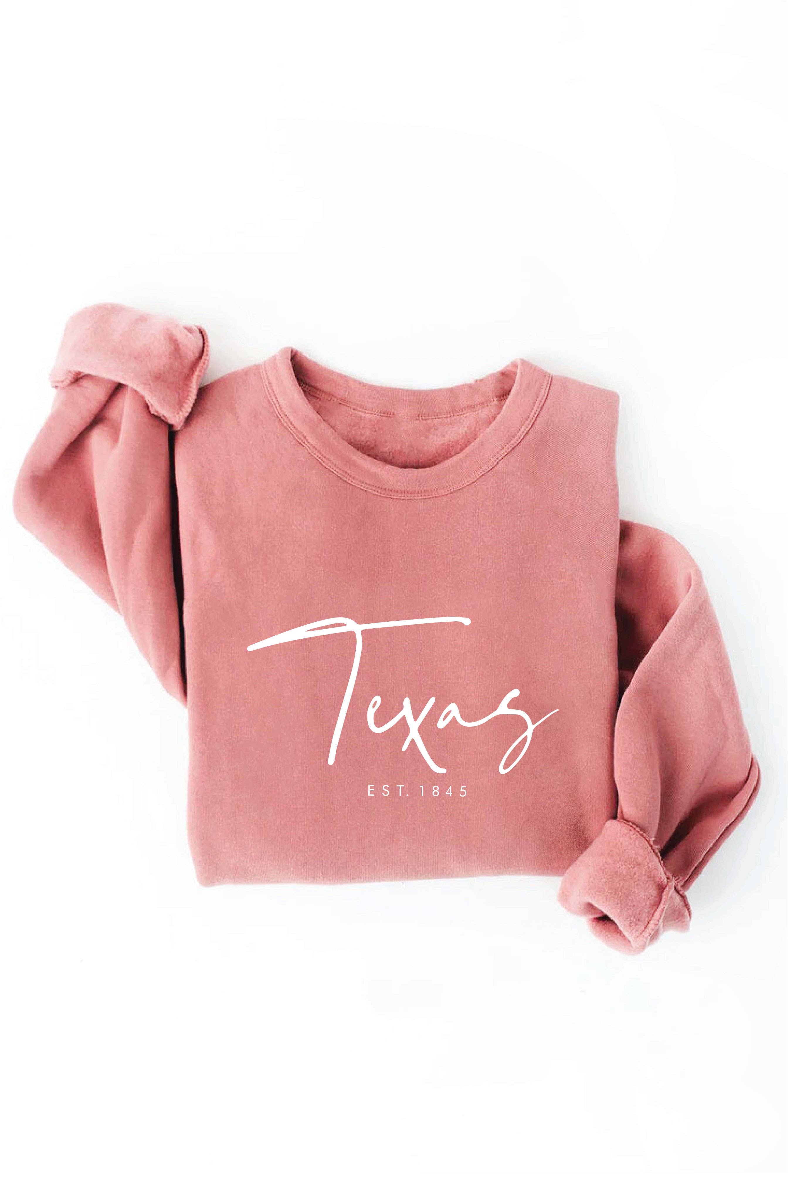 OAT COLLECTIVE - Wholesale Graphic Sweatshirt - Women's - TEXAS EST. 1845 Graphic Sweatshirt3
