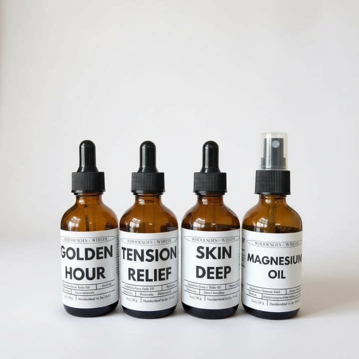 Woodknots + Whimsy - Wholesale Bath/Body Oil - Little Anchors Oil Set1