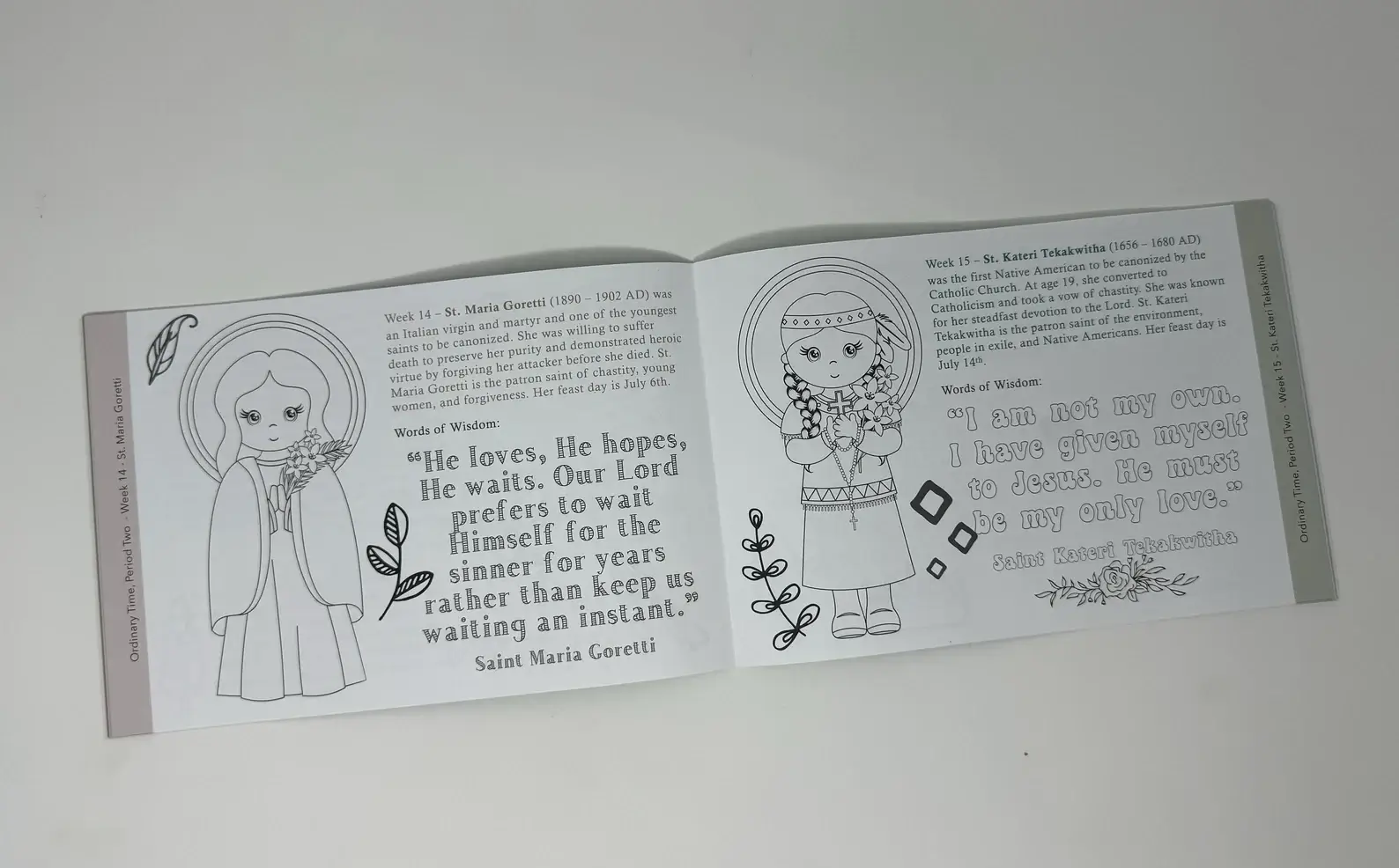 Meyer Market Designs - Wholesale Coloring & Activity Book - Kids & Baby - Catholic Saints Ordinary Time Coloring Book1