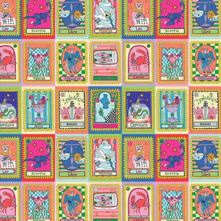 Eat the Moon | Greeting cards and stationery - Wholesale Flat Wrap - Gift wrap - Zodiac1