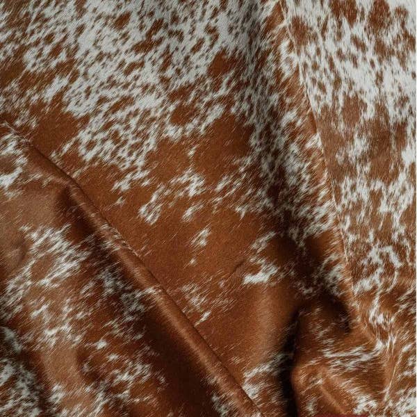 Fortezza Leather - Vente Tapis - Tapis en cuir de vachette Salt and Pepper, brun moucheté | Taille M, 5 pi x 73