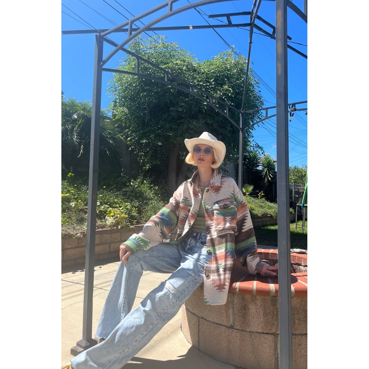 Mapcie - Wholesale Jacket - Women's - AZTEC JACQUARD SHACKET WITH POCKET6