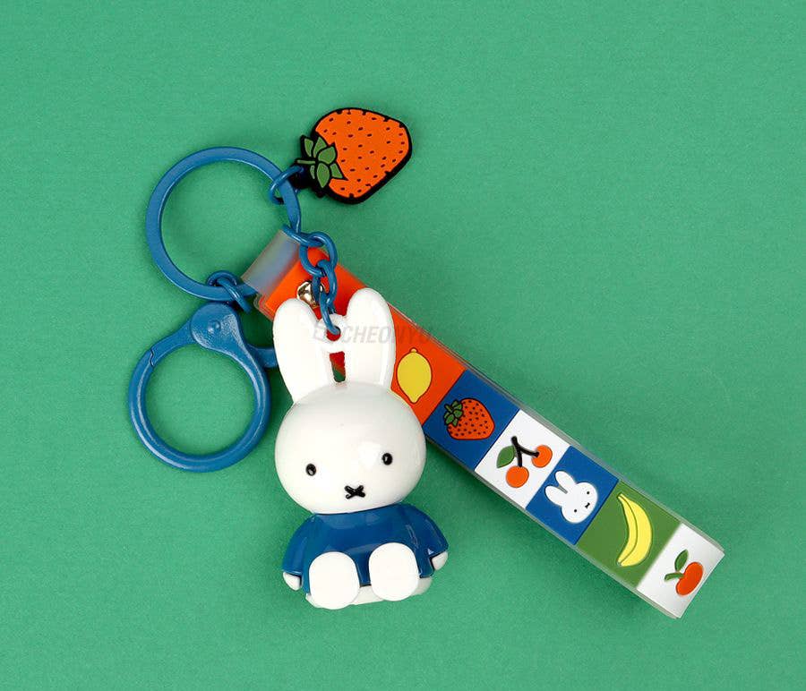 K-Wonderland – wholesale Keychain – Women's – Miffy Figure Keyring & Charm – Pastel & Fruits Random4