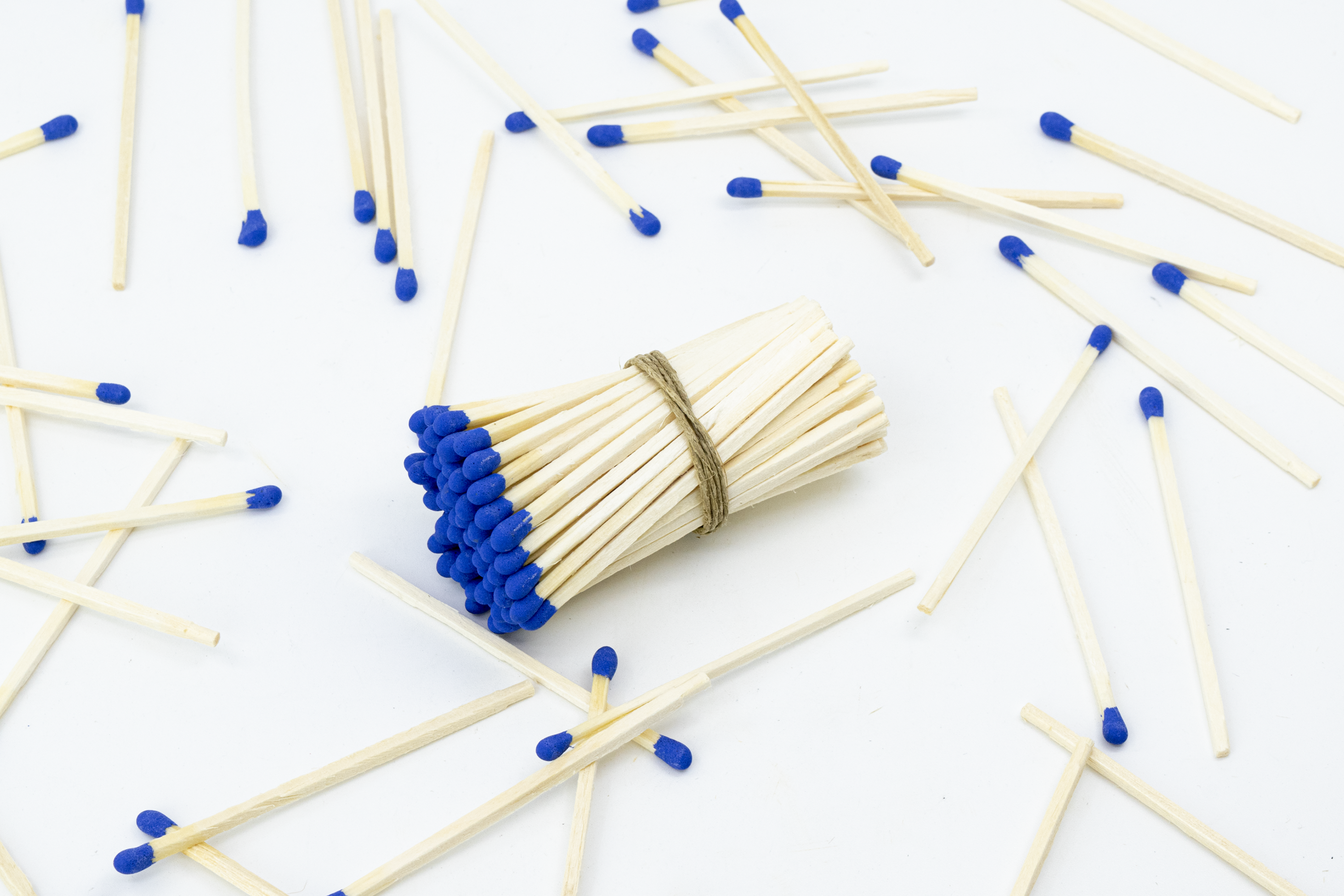 Chandler Studio - Wholesale Matches - 3" Blue Tip Matchsticks - Matches, Bulk, Loose 100 pcs1