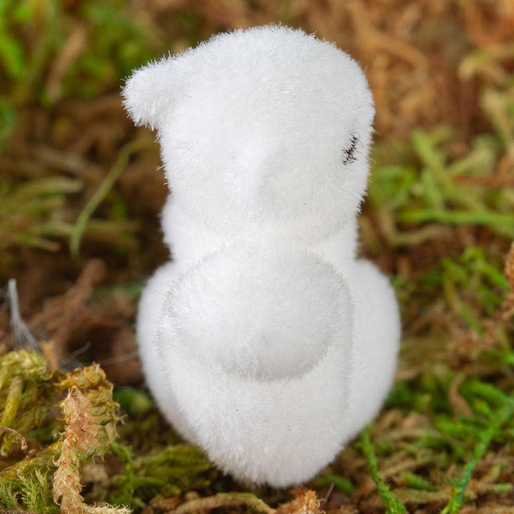 Factory Direct Craft – wholesale Decorative figurine – 1" Miniature White Flocked Squirrels (Bag of 12)3