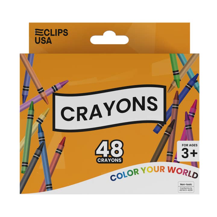 Eclips USA - Wholesale Crayons - Kids & Baby - 51668: Crayons - 48 Pack (48 Packs)