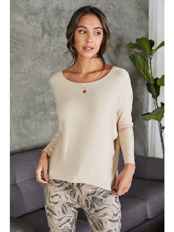 VENTI6 - Wholesale Knit Sweater - Women's - LIGHT WEIGHT DOLMAN SOFT WOOL/ANGORA SWEATER (708409-321)7