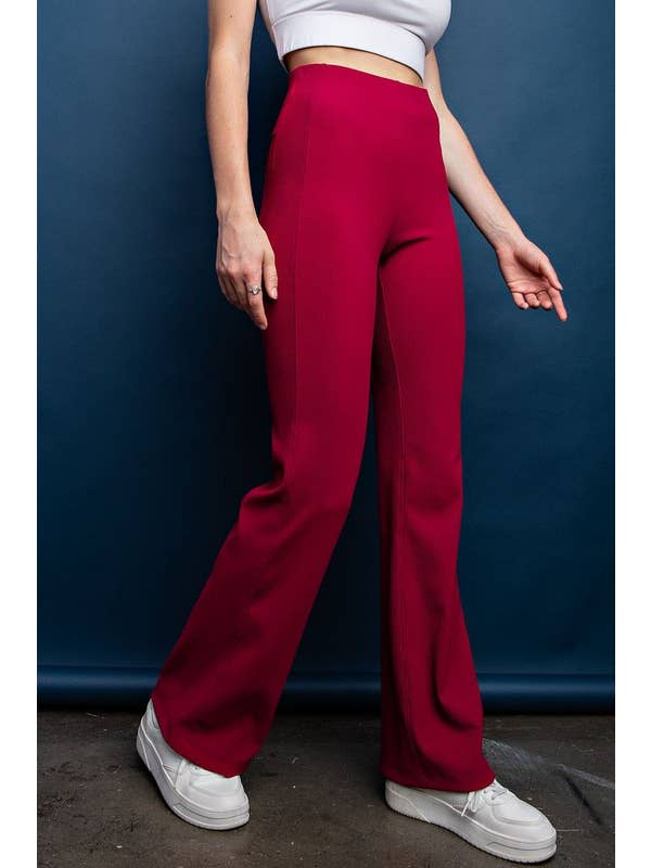 Sunday Morning - Vente Legging tendance – femme - P566237 Legging à côtes en nylon à jambes larges3