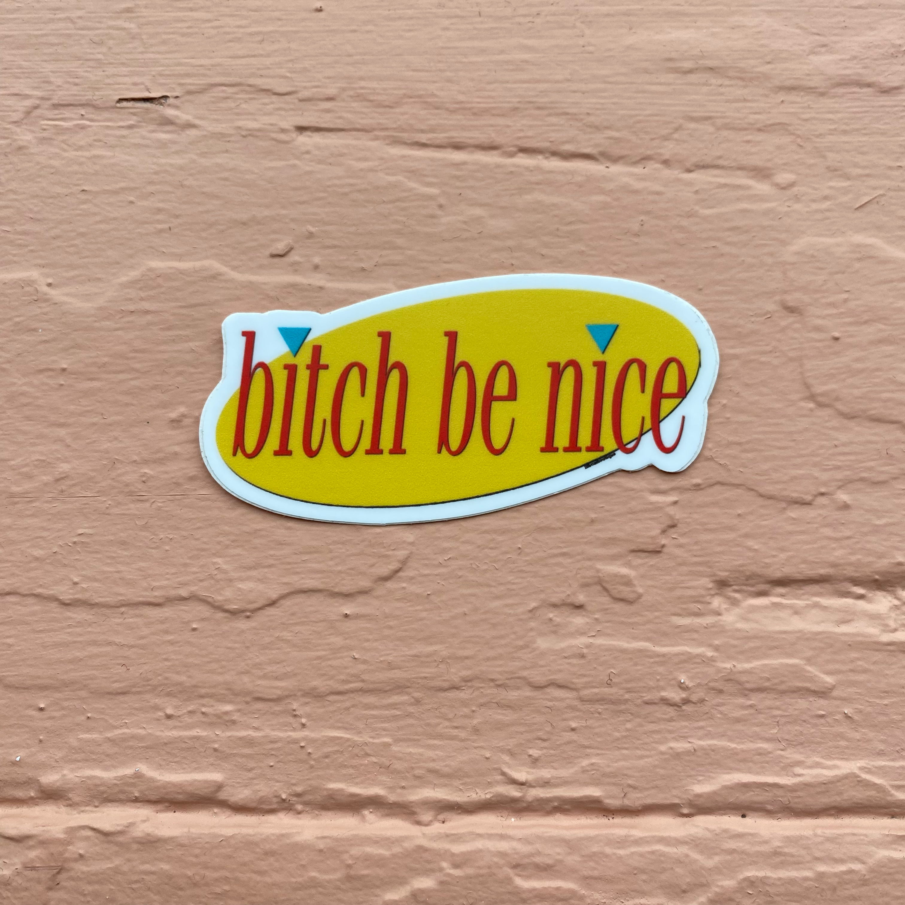Lil Boat Boutique - Wholesale Sticker - Bitch Be Nice  3" Vinyl Sticker1
