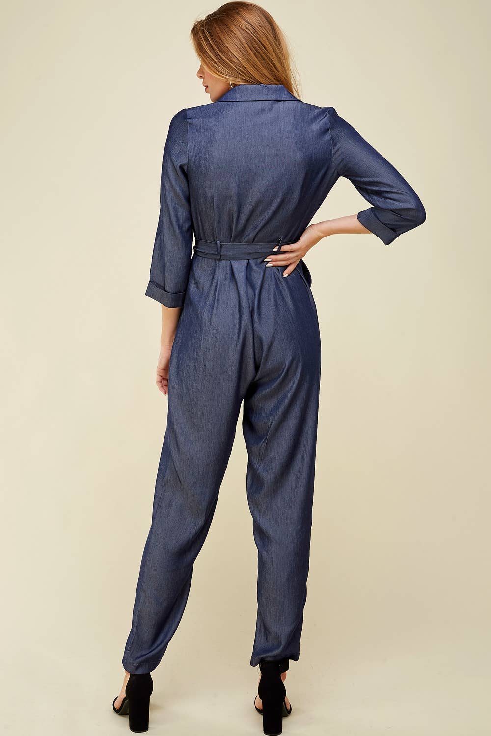 épisode - Vendita all'ingrosso Tuta intera - Donna - Tuta in denim con cintura2