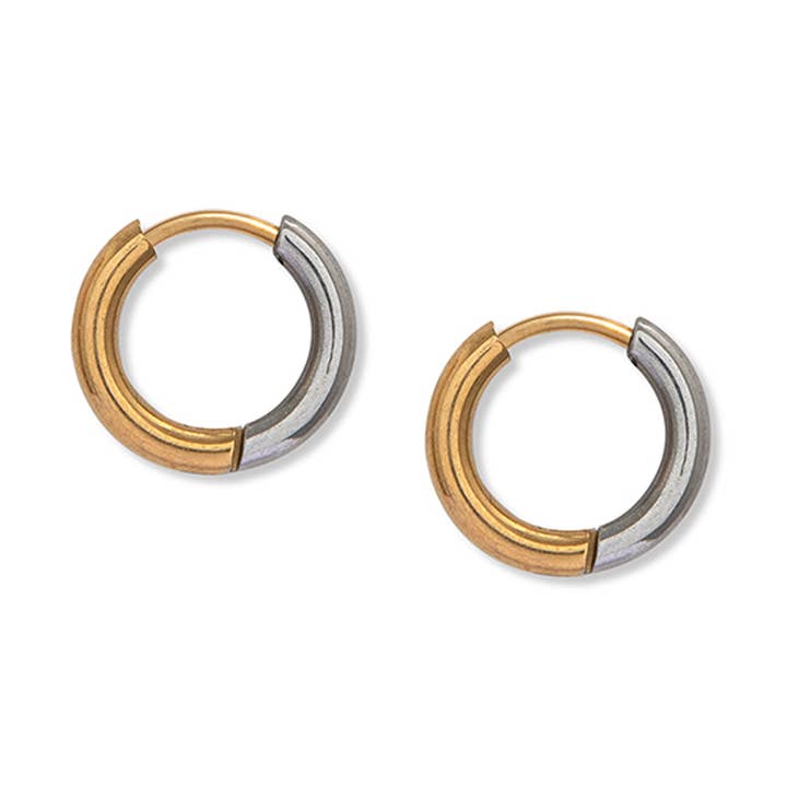 Mixed Metal Hoops for wholesale by A Weathered Penny Jewellery