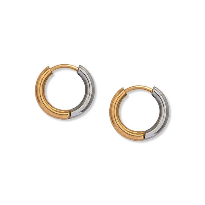 A Weathered Penny Jewellery - Wholesale Hoop Earrings - Mixed Metal Hoops
