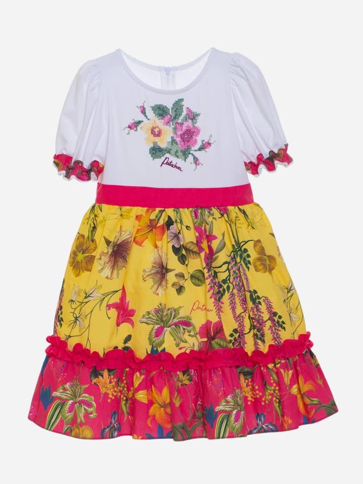Børnepige eksklusiv printkjole for engroshandel hos Patachou