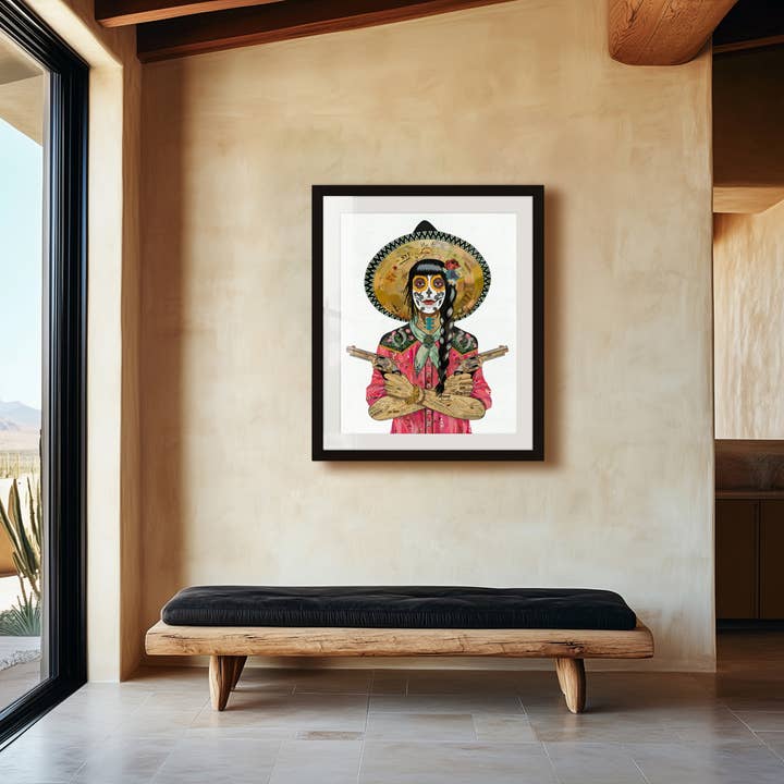 Art Print | Cowgirl | VAQUERA SUDOESTE (LUCKY HORSESHOES) for wholesale by Dolan Geiman