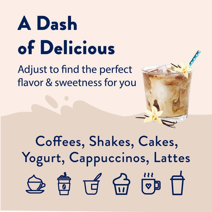 Jordan's Skinny Mixes - Wholesale Flavored Syrup - Naturally Sweetened Vanilla Bean Syrup - 375ml3