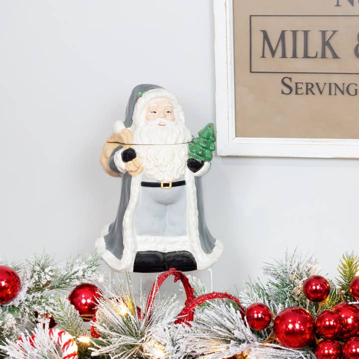 Kurated Korner - Vente Boîtes à biscuits - Bocal à biscuits de Noël Père Noël AuldHome Design8