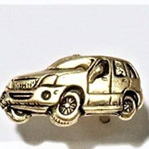 SUV Push Pins, Decorative Push Pins, Unique Gold Push Pins, 15 Piece Metal Push Pin Set for wholesale by Norma Jean Designs