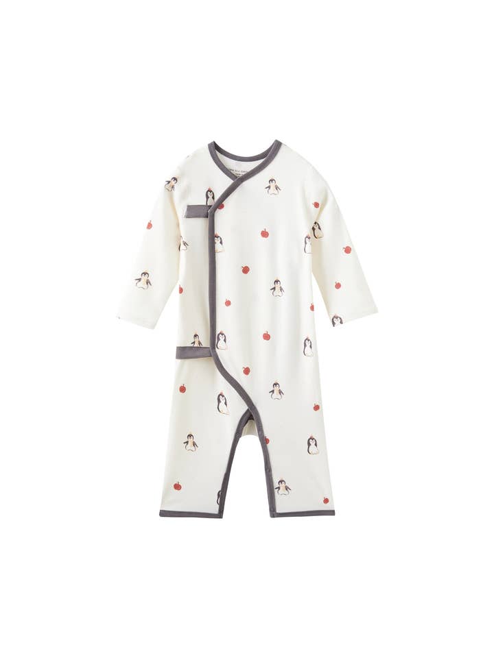 Baby Organic Kimono Romper-Baby Penguin for wholesale by Norsu Organic