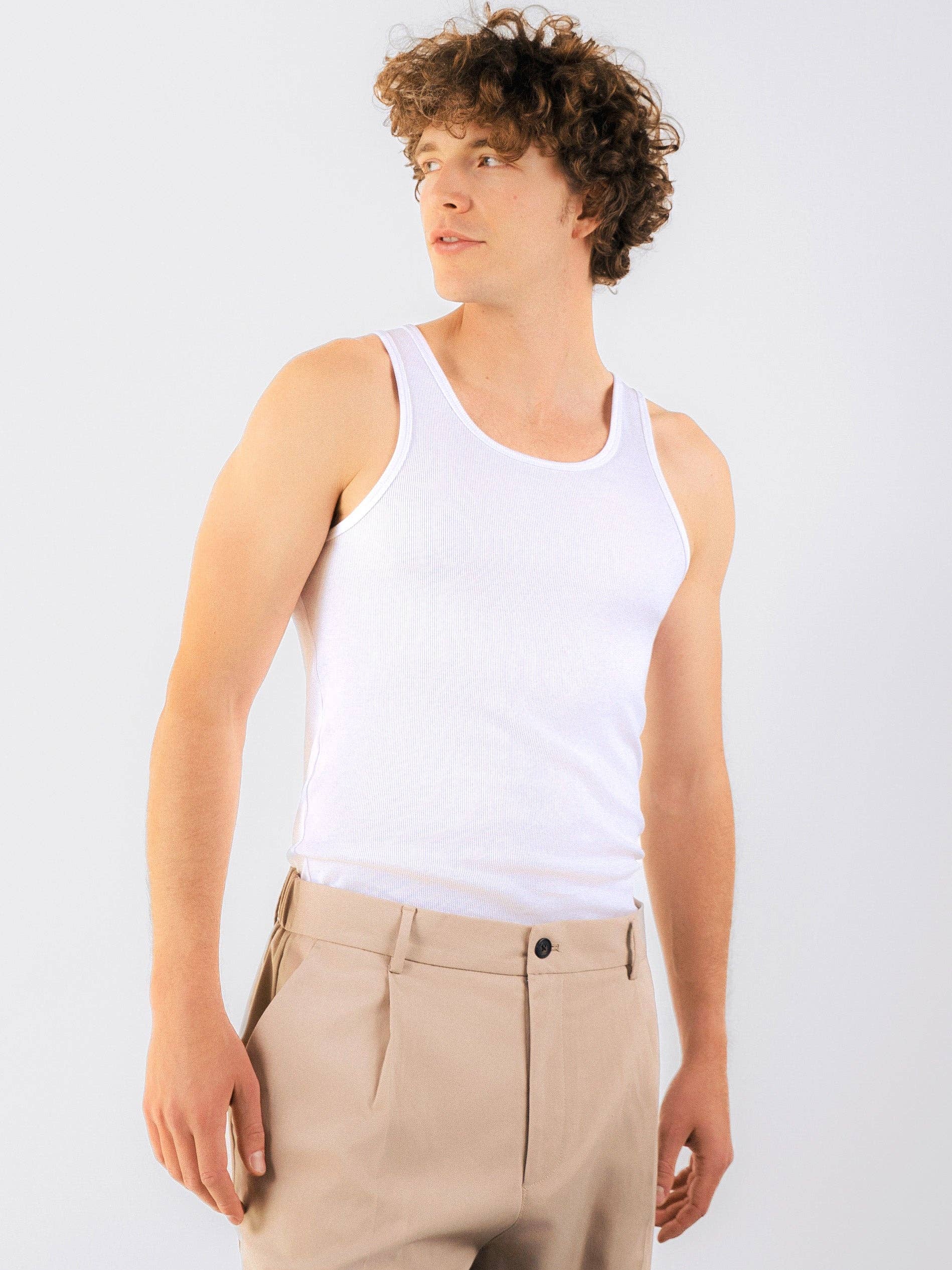 Honest Basics – wholesale Tank top – Men's – Ribbed Tank Top7