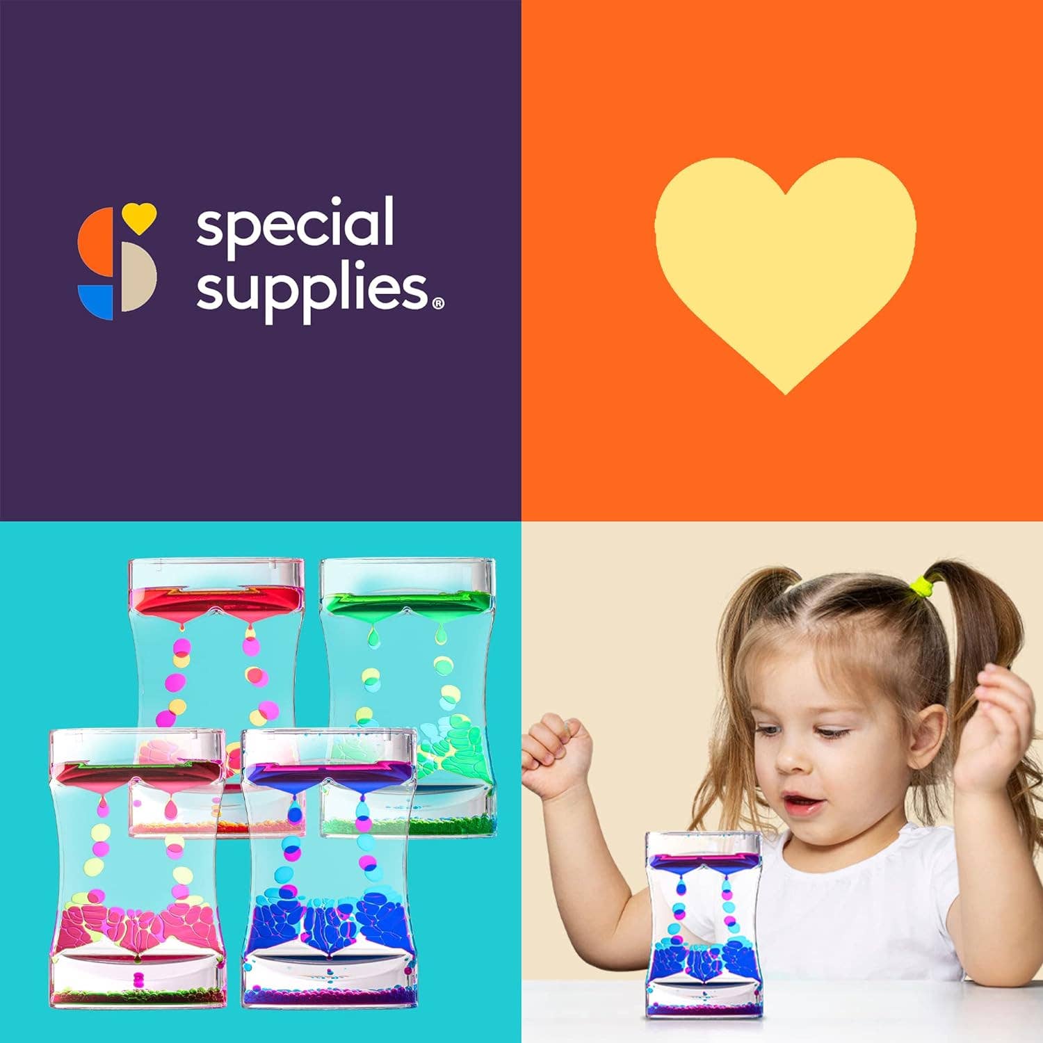 Special Supplies - Wholesale Fidget Toy - Kids - Liquid Motion Bubbler Deluxe (4-Pack)3