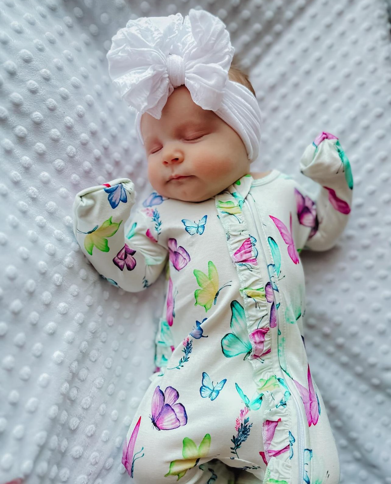 Rockin Royalty - Vente Bandeau – bébé - Bandeau à volants Blanc1