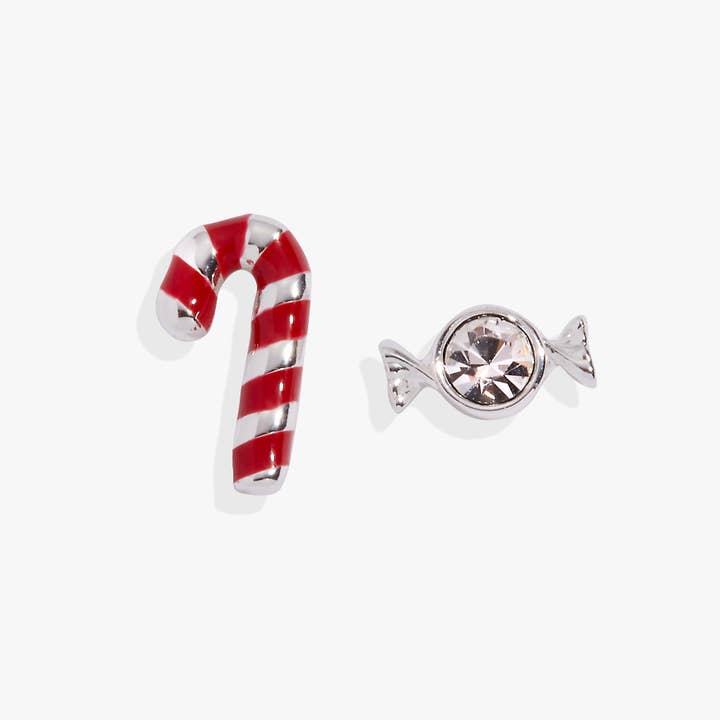 Candy Cane Mismatched Stud Earrings for wholesale by Alex and Ani