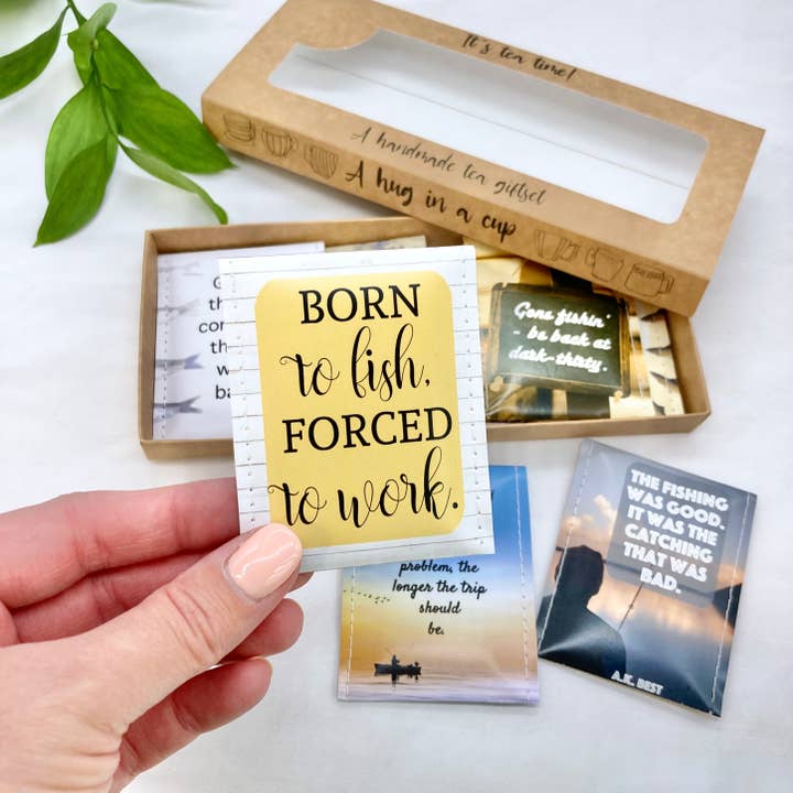 Victoria Mae Designs – wholesale Tea bags – Fishing Tea Giftset3