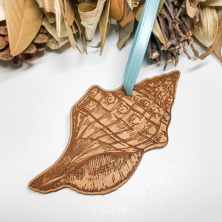 Sea Shell Ornament - Conch Shell for wholesale by The Cottonseed Marketplace