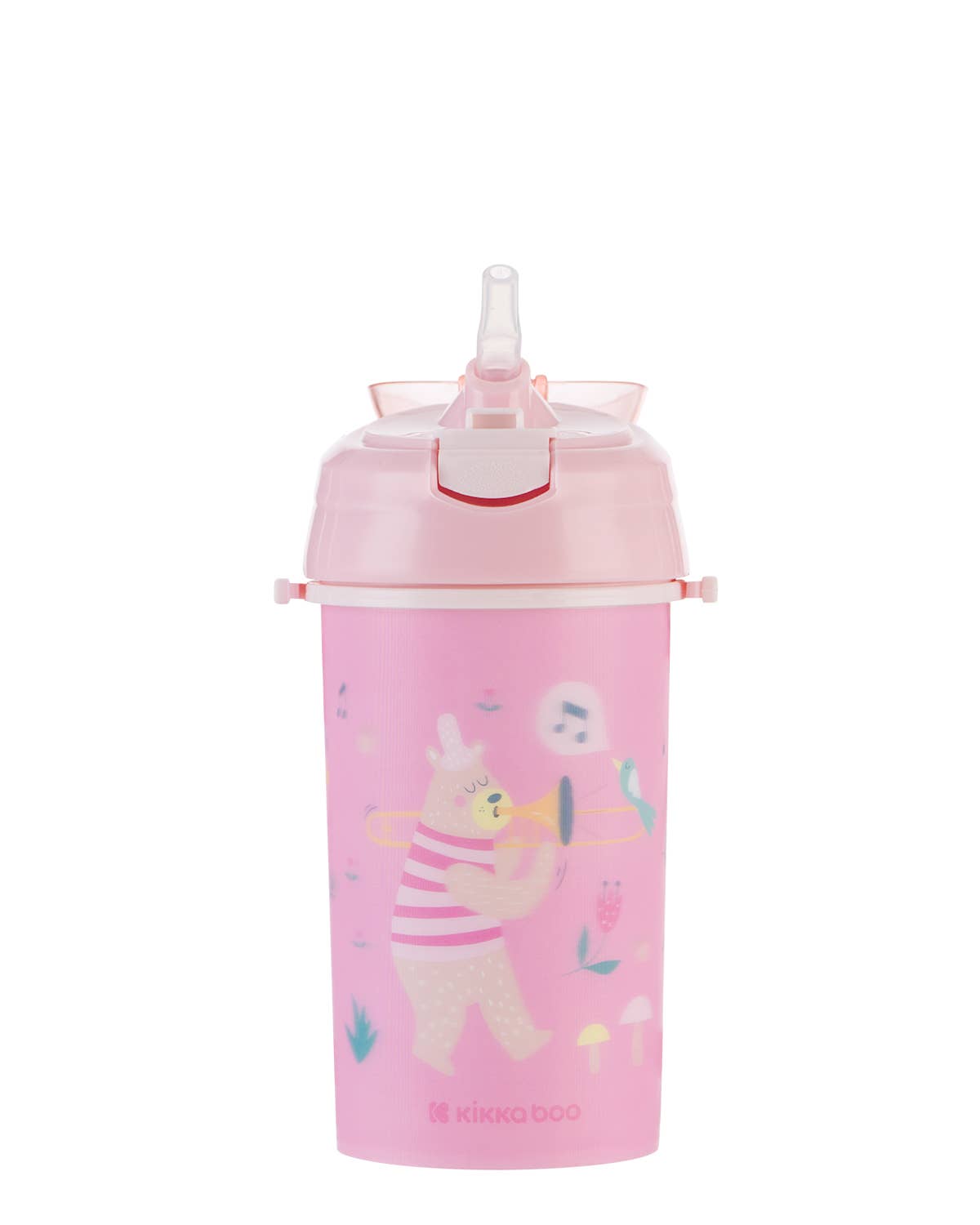 Kika Group Ltd. - Wholesale Drinking Glass/Cup - Kids & Baby - PP Cup With Silicone Straw And Strap 450ml Music Fest8