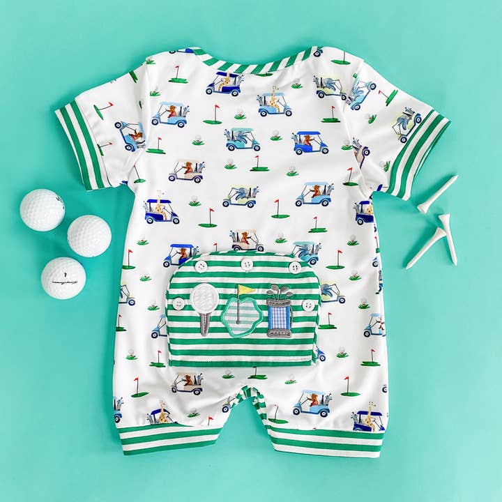 Pagliaccetto da golf Fairway Shortie per ragazzi per la vendita all'ingrosso da parte di Seven Lantern Lane