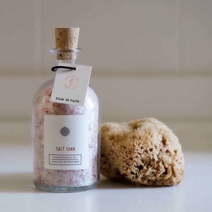 Soak In Faith Bath Salt Soak for wholesale by Ethics Supply Co.