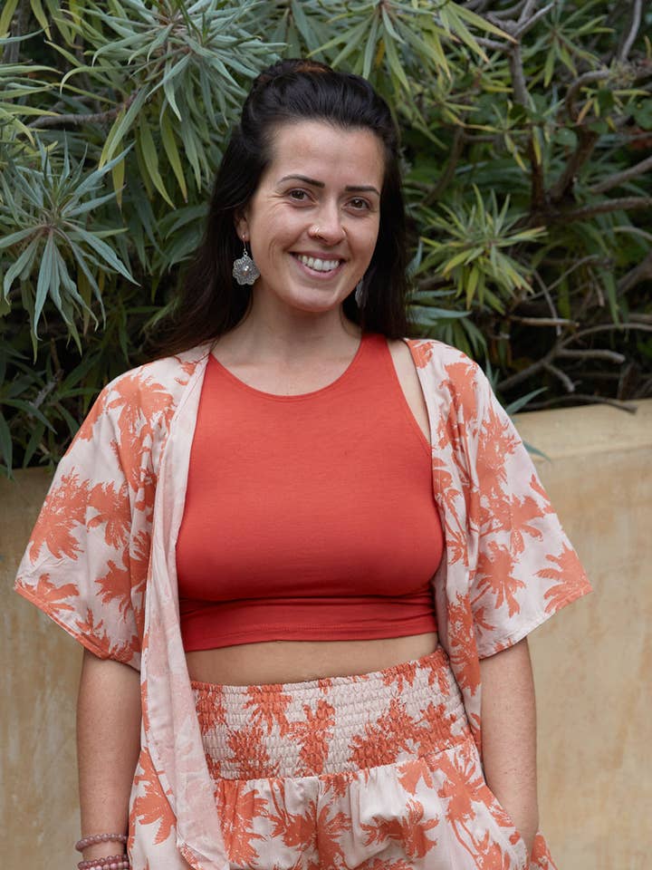 Zig Zag Asian Collection - Wholesale Tank Top - Women's - High Neck Crop Top17