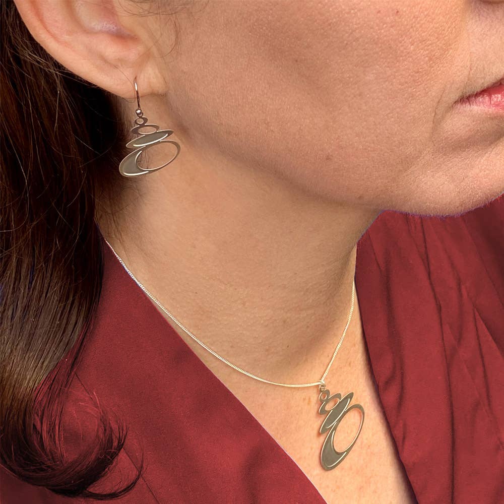 Go Do Good - Wholesale Dangle earrings - Pebble Silver Dangle Earrings4