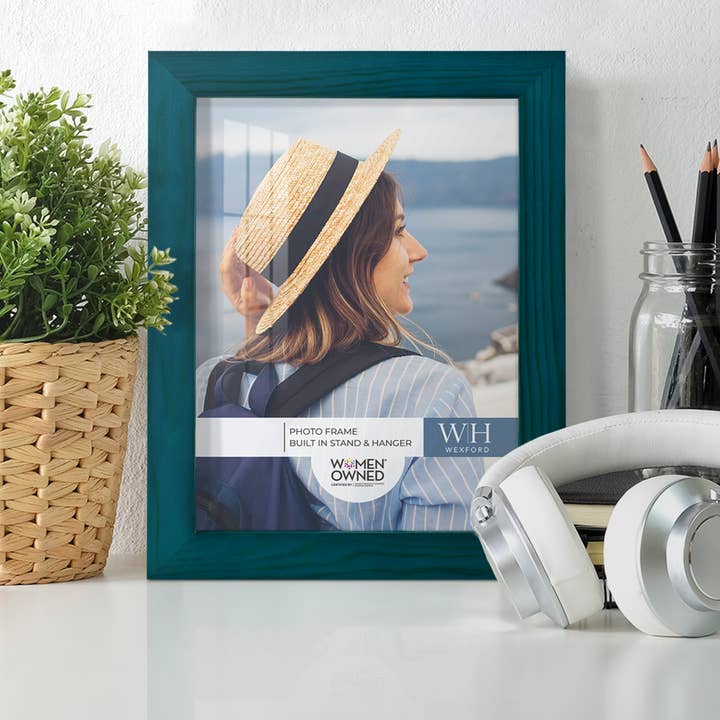 Wexford Home - Wholesale Picture Frame - Photo Frame, Real Wood with Wood Grain, Ocean Blue18