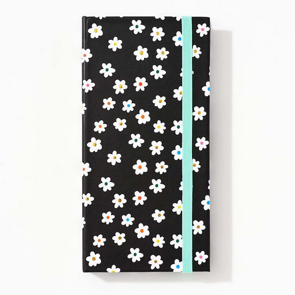 Paper Source Wholesale - Wholesale Notepad - Black Daisy Sticky Note Folio1