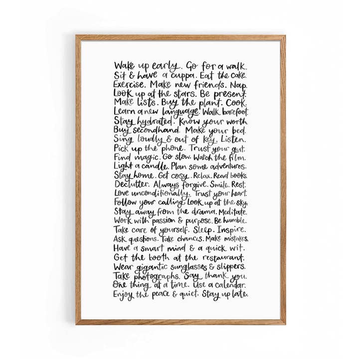 Wake Up Early A4 Print for wholesale by Nova & Me