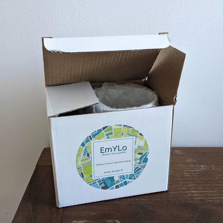 EmYLo - Wholesale Coffee Mug - BIARRITZ illustrated mug - Design City Maps6