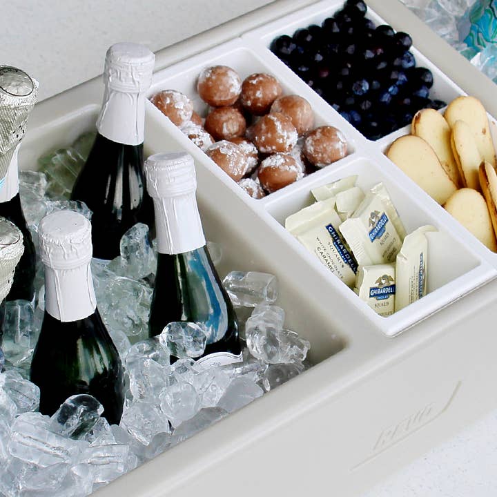 REVO Coolers - Wholesale Cooler/Cooler Bag - REVO Party Barge Cooler | Greige Mist | Made in USA