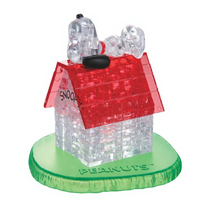 Licensed Crystal Puzzle-Snoopy and Doghouse for wholesale by University Games